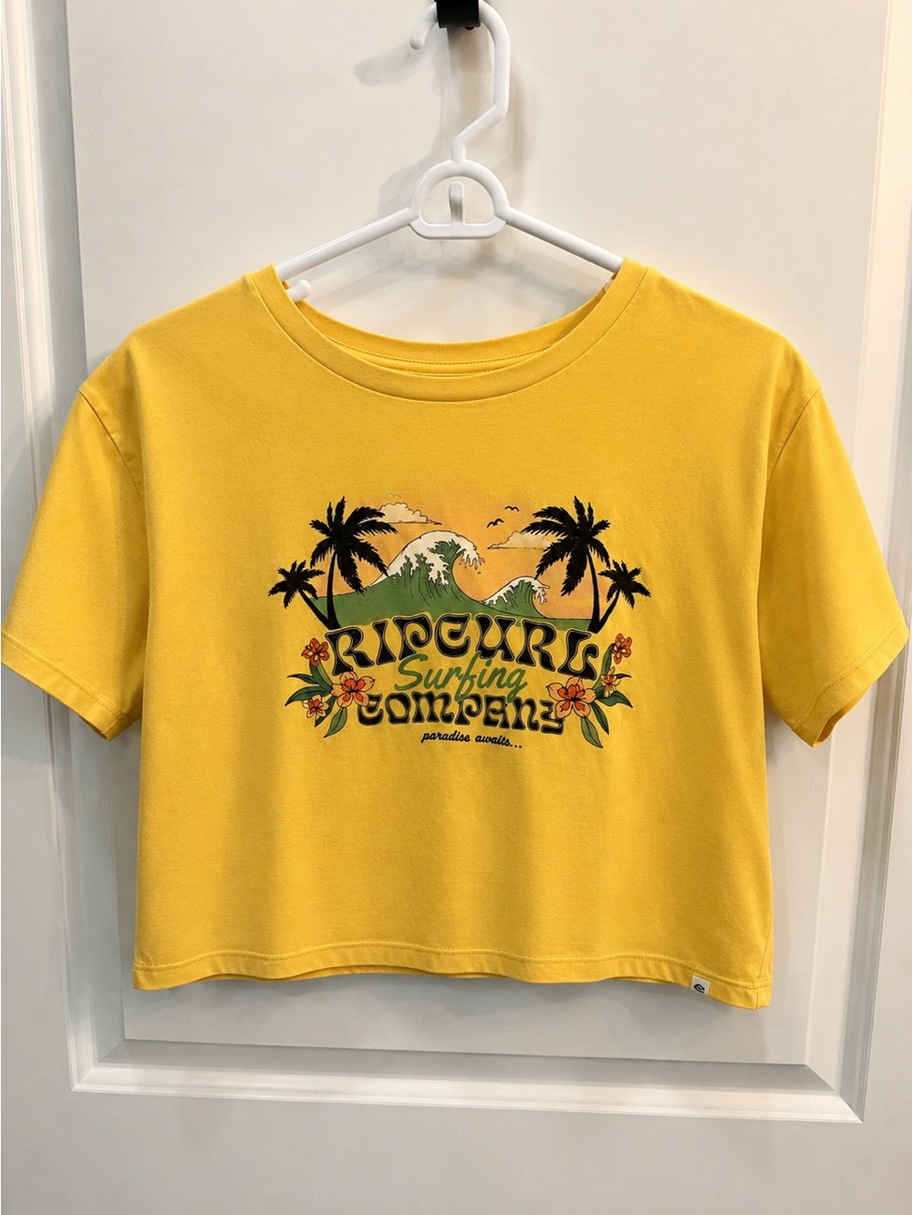 Rip Curl Yellow Logo Tee